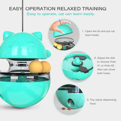 Interactive Cat IQ Treat Ball, engaging puzzle toy for mental stimulation and treat rewards