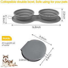 Silicone Foldable Slow Feeding Pet Bowl, portable and collapsible bowl designed to slow down feeding for pets, perfect for travel and outdoor use