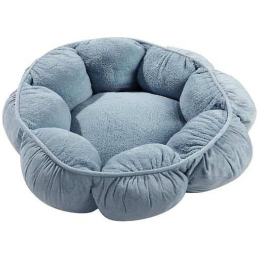 Petmate Puffy Round Cat Bed- Blue