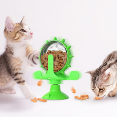 Pet Feeding Interactive Wheel, engaging toy that dispenses treats as pets play, promoting exercise and mental stimulation