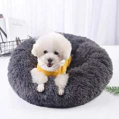 Round Pet Bed, cozy and comfortable bed for pets, featuring a soft cushion and circular design for a restful sleeping spot