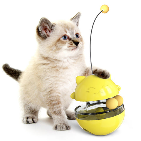 Interactive Cat IQ Treat Ball, engaging puzzle toy for mental stimulation and treat rewards